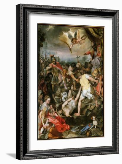 Martyrdom of Vitalis of Milan (Oil on Canvas, 1583)-Federico Fiori Barocci or Baroccio-Framed Giclee Print