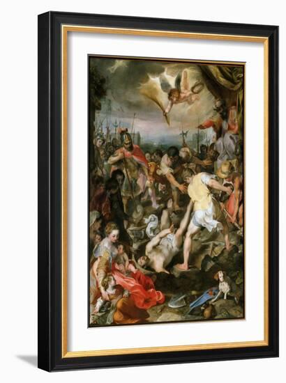 Martyrdom of Vitalis of Milan (Oil on Canvas, 1583)-Federico Fiori Barocci or Baroccio-Framed Giclee Print