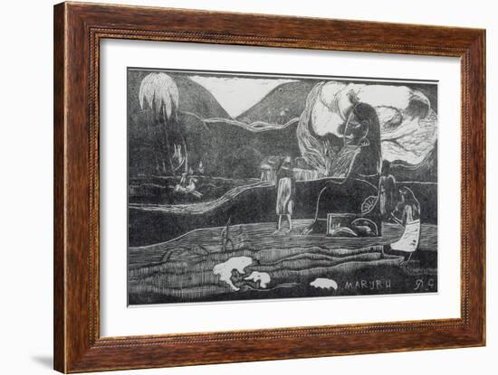 Maruru (Merci !)-Paul Gauguin-Framed Giclee Print