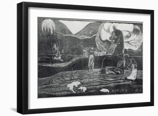 Maruru (Merci !)-Paul Gauguin-Framed Giclee Print