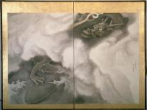 Dragon Screen, Japanese, 1781 (Ink and Colour on Paper)-Maruyama Okyo-Framed Giclee Print