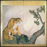 Tiger Screen, Japanese, 1781 (Ink, Colour and Gold on Paper)-Maruyama Okyo-Framed Premier Image Canvas