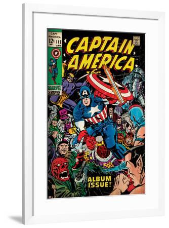 Marvel Comics Retro Captain America Comic Book Cover No 112 Album Issue Aged Art Print By Art Com