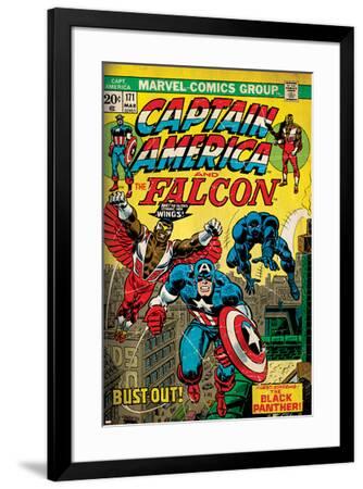 Marvel Comics Retro Style Guide Falcon Captain America Art Print By Artcom