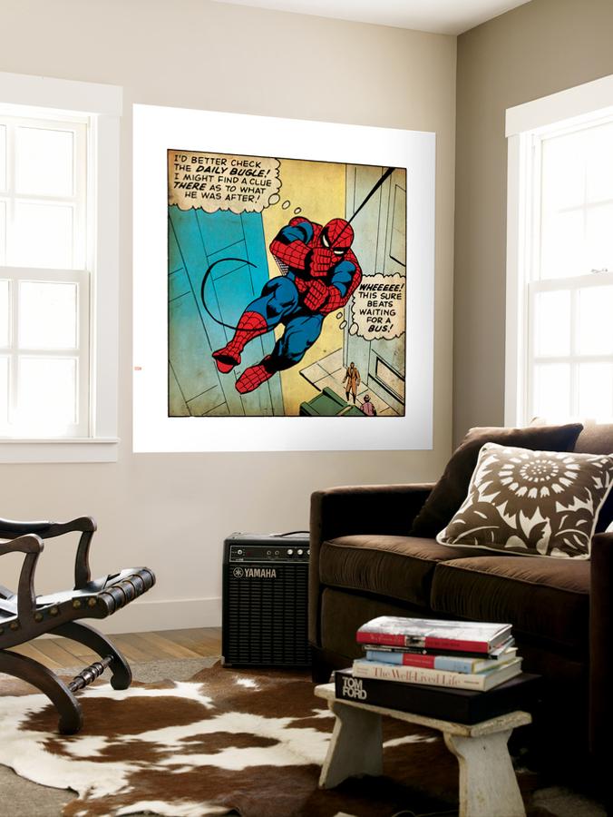 Marvel Comics Retro The Amazing Spider Man Comic Panel Aged Wall Mural By Art Com