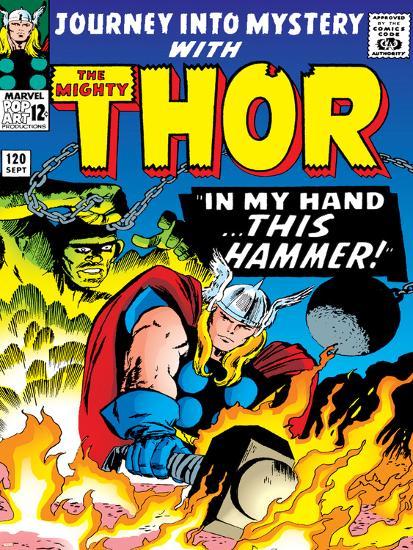 Marvel Comics Retro The Mighty Thor Comic Book Cover No