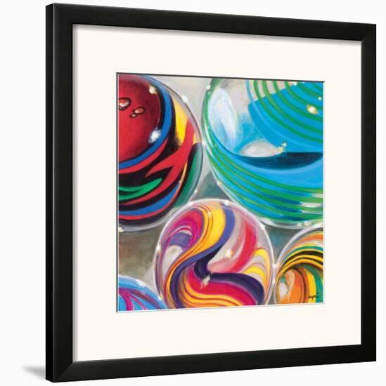Marvelous Marbles I-Karen Dupré-Framed Art Print