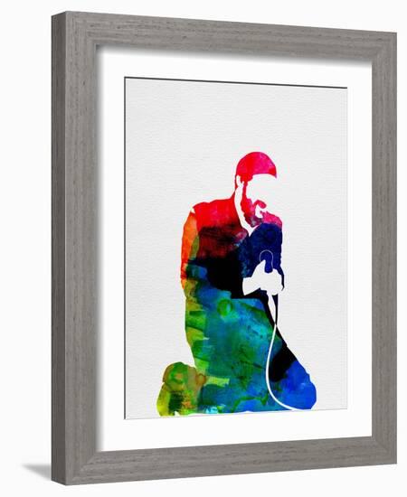 Marvin Gaye Watercolor-Lana Feldman-Framed Art Print