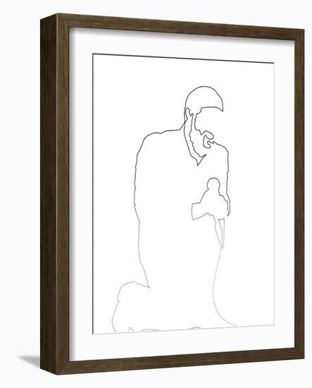 Marvin Gaye-Logan Huxley-Framed Premium Giclee Print