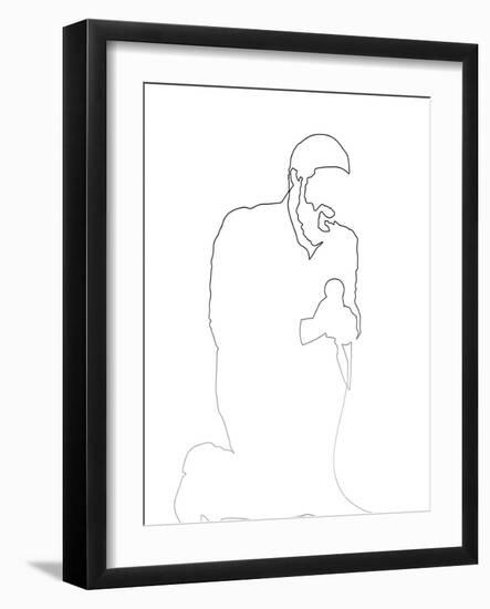Marvin Gaye-Logan Huxley-Framed Premium Giclee Print