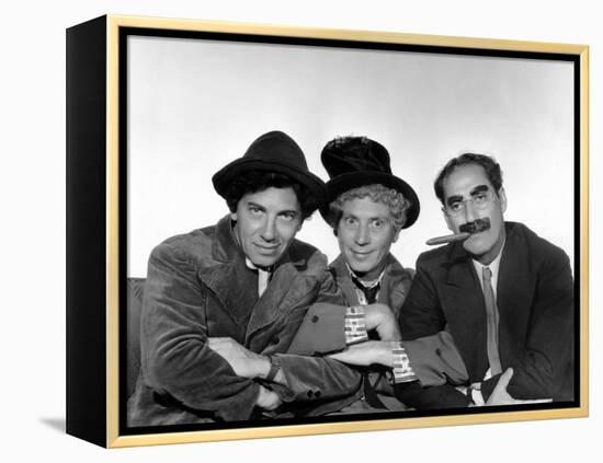 Marx Brothers - Chico Marx, Harpo Marx, Groucho Marx-null-Framed Stretched Canvas