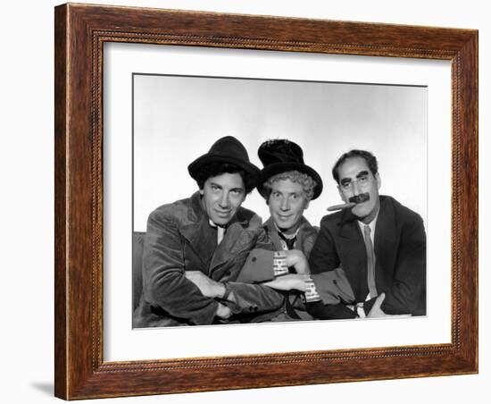 Marx Brothers - Chico Marx, Harpo Marx, Groucho Marx-null-Framed Photo