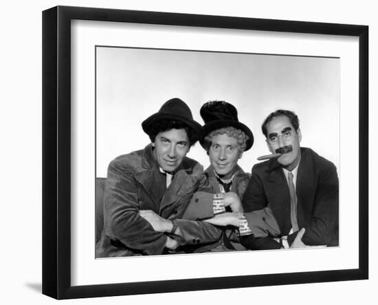 Marx Brothers - Chico Marx, Harpo Marx, Groucho Marx-null-Framed Photo