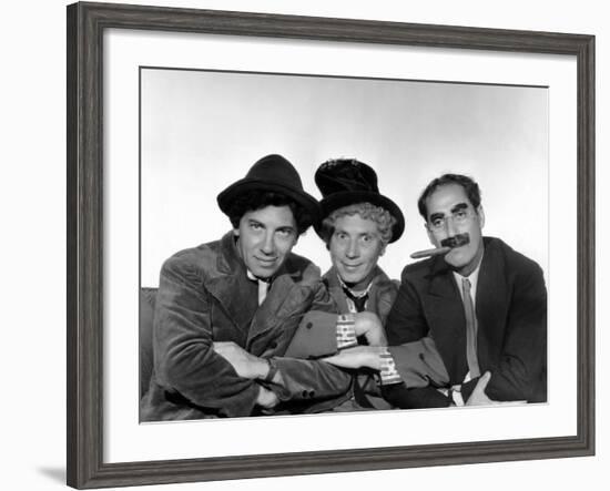 Marx Brothers - Chico Marx, Harpo Marx, Groucho Marx-null-Framed Photo