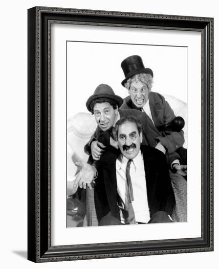 Marx Brothers - Groucho Marx, Chico Marx, Harpo Marx, 1936-null-Framed Photo