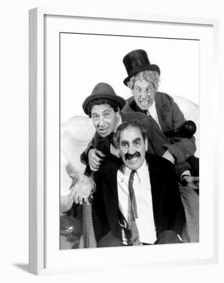 Marx Brothers - Groucho Marx, Chico Marx, Harpo Marx, 1936-null-Framed Photo