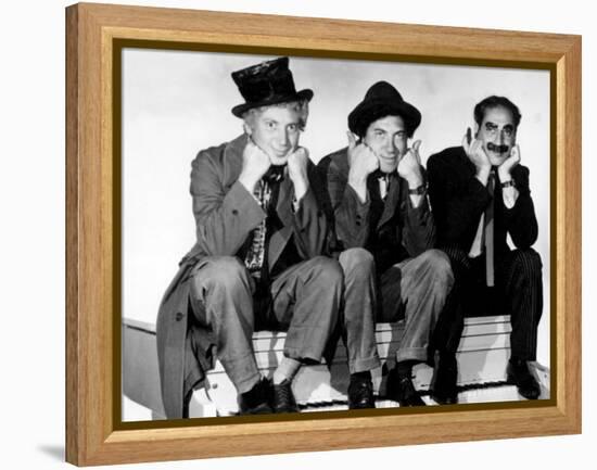 Marx Brothers - Harpo Marx, Chico Marx, Groucho Marx-null-Framed Stretched Canvas