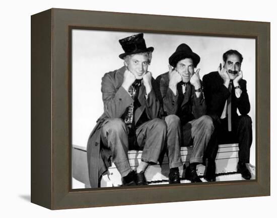 Marx Brothers - Harpo Marx, Chico Marx, Groucho Marx-null-Framed Stretched Canvas