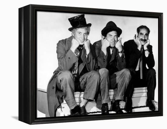 Marx Brothers - Harpo Marx, Chico Marx, Groucho Marx-null-Framed Stretched Canvas