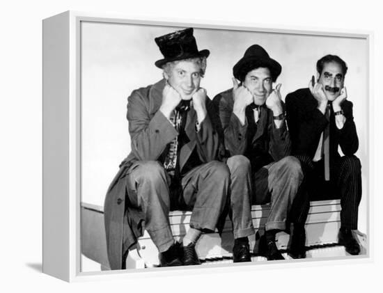 Marx Brothers - Harpo Marx, Chico Marx, Groucho Marx-null-Framed Stretched Canvas