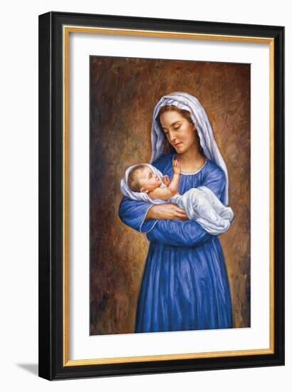 Mary and Baby Jesus-Edgar Jerins-Framed Giclee Print