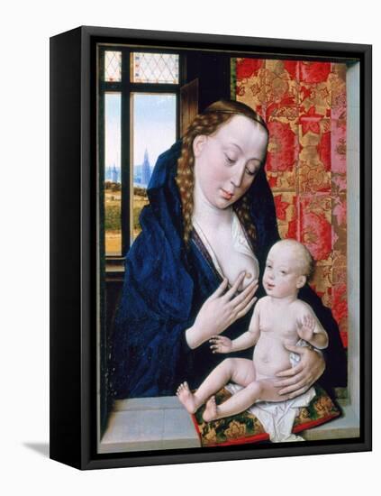Mary and Child, C1465-Dieric Bouts-Framed Premier Image Canvas