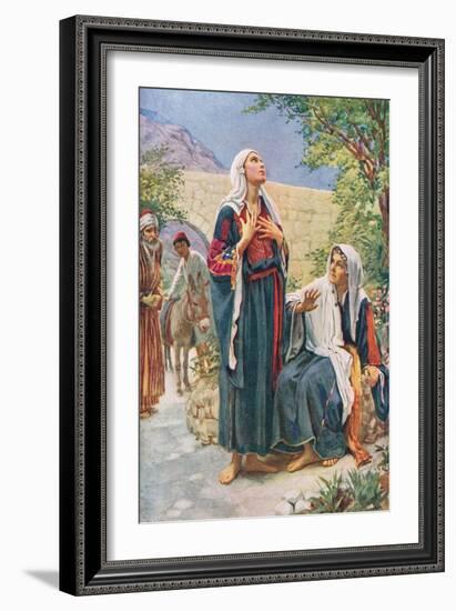 Mary and Elisabeth-Harold Copping-Framed Giclee Print