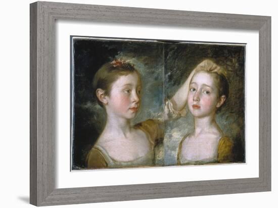 Mary and Margaret Gainsborough-Thomas Gainsborough-Framed Giclee Print