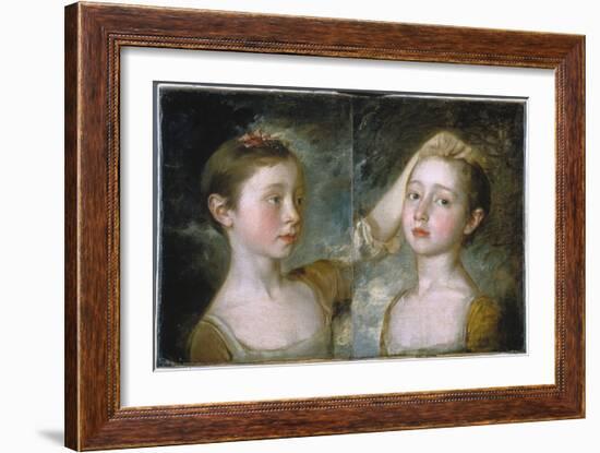 Mary and Margaret Gainsborough-Thomas Gainsborough-Framed Giclee Print