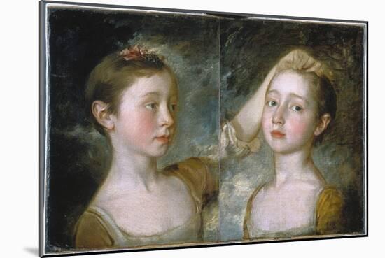 Mary and Margaret Gainsborough-Thomas Gainsborough-Mounted Giclee Print