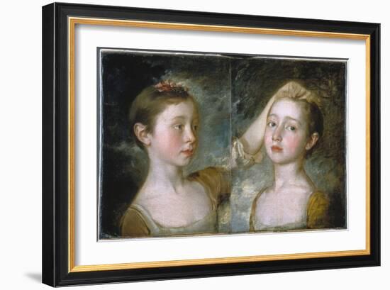 Mary and Margaret Gainsborough-Thomas Gainsborough-Framed Giclee Print