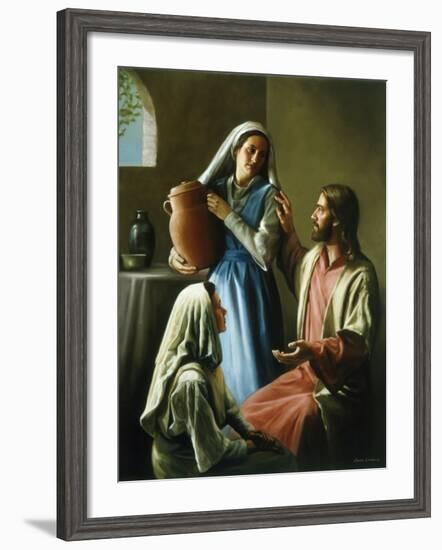 Mary and Martha-David Lindsley-Framed Giclee Print