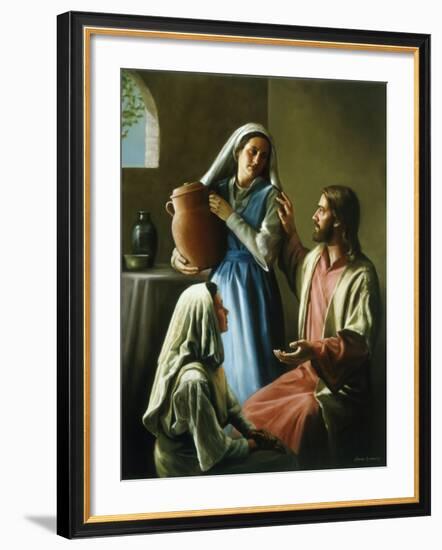 Mary and Martha-David Lindsley-Framed Giclee Print