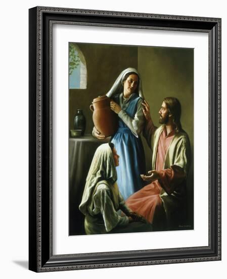 Mary and Martha-David Lindsley-Framed Premium Giclee Print