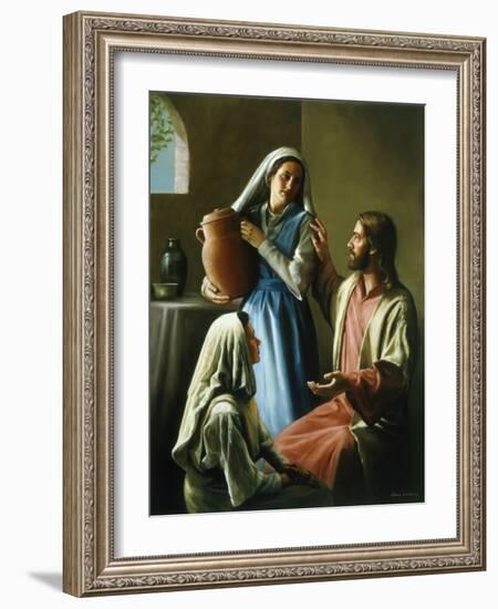 Mary and Martha-David Lindsley-Framed Giclee Print