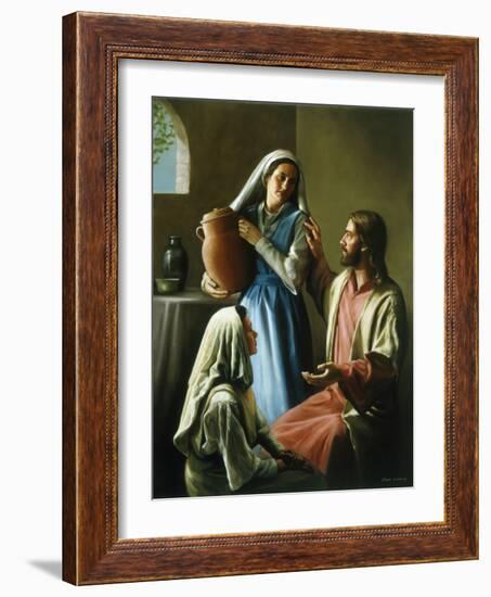 Mary and Martha-David Lindsley-Framed Giclee Print