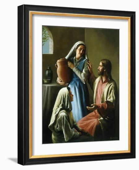 Mary and Martha-David Lindsley-Framed Giclee Print