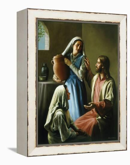 Mary and Martha-David Lindsley-Framed Premier Image Canvas