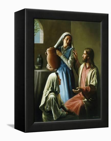 Mary and Martha-David Lindsley-Framed Premier Image Canvas