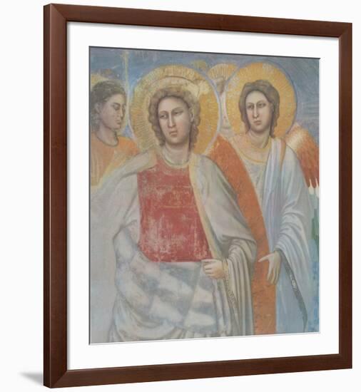 Mary and the Angels (detail of the Last Judgement)-Giotto di Bondone-Framed Collectable Print