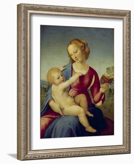 Mary and the Infant Christ (Madonna Colonna), about 1508-Raphael-Framed Giclee Print