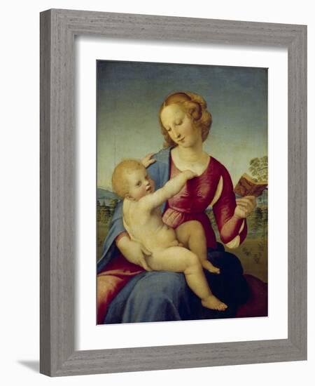 Mary and the Infant Christ (Madonna Colonna), about 1508-Raphael-Framed Giclee Print
