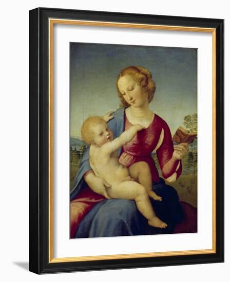 Mary and the Infant Christ (Madonna Colonna), about 1508-Raphael-Framed Giclee Print