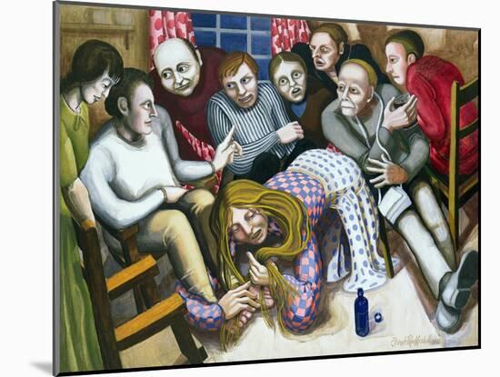 Mary Anointing Jesus' Feet, 1998-Dinah Roe Kendall-Mounted Giclee Print