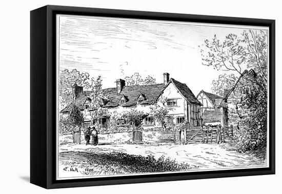 Mary Arden's Cottage at Wilmcote, Warwickshire, 1885-Edward Hull-Framed Premier Image Canvas