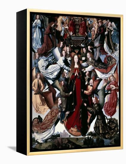 Mary as Queen of Heaven-null-Framed Premier Image Canvas