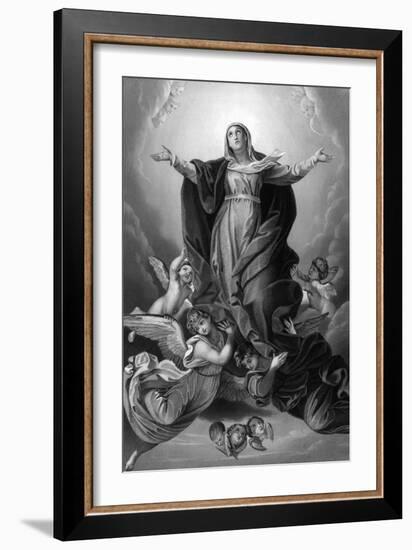 Mary Ascends to Heaven-Guido Reni-Framed Art Print