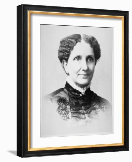 Mary Baker Eddy (1821-1910) (B/W Photo)-American Photographer-Framed Giclee Print