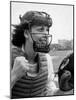 Mary "Binnie" Baker Plays Catcher For All American Girls Baseball League on the South Bend Team-Wallace Kirkland-Mounted Photographic Print