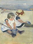 Children Playing on the Beach, 1884-Mary Cassatt-Giclee Print
